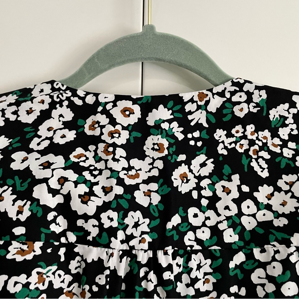 Boden Floral Puff Sleeve Tiered Ruffle Boho Dress Size 6 NWT - Picture 15 of 16